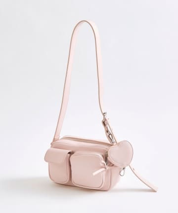 OLIVE des OLIVE(オリーブ デ オリーブ) ハートポーチ付きショルダーバッグ