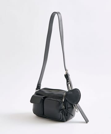OLIVE des OLIVE(オリーブ デ オリーブ) ハートポーチ付きショルダーバッグ