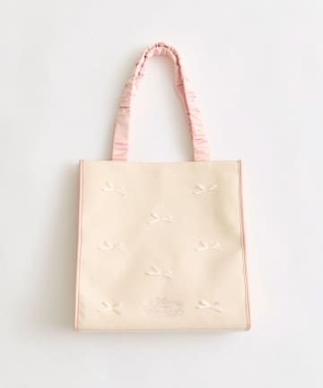 OLIVE des OLIVE(オリーブ デ オリーブ) ミニリボン付きトートバッグ