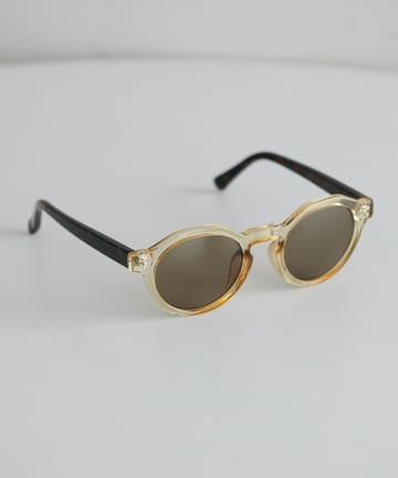 【ユニセックス】ボストンクリアフレームサングラス