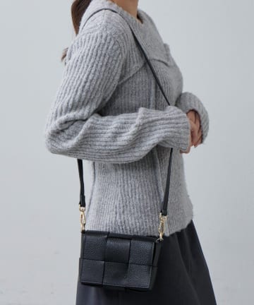 Lui's(ルイス) MILLELA FIRENZE / チェーン付きワイドメッシュレザーバッグ