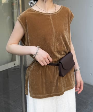 CIAOPANIC TYPY(チャオパニックティピー) シアーフロッキーカラーフレンチトップス