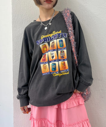 w closet(ダブルクローゼット) 【25AW】【4色展開】柄アソートロンT