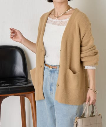 Jena　espace merveilleux(ジェナ　エスパスメルヴェイユ) ソフトタッチカーディガン