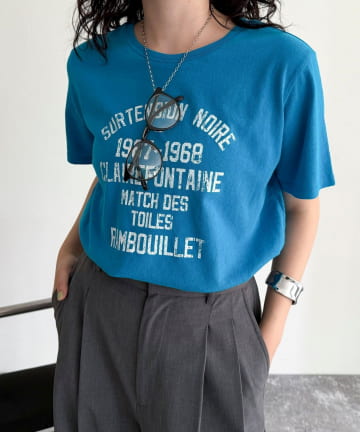 FREDY & GLOSTER(フレディ アンド グロスター) ヴィンテージライクピグメントTシャツ