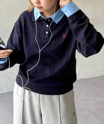 CPCM(シーピーシーエム) 【U.S. POLO ASSN. 】レイヤードポロ