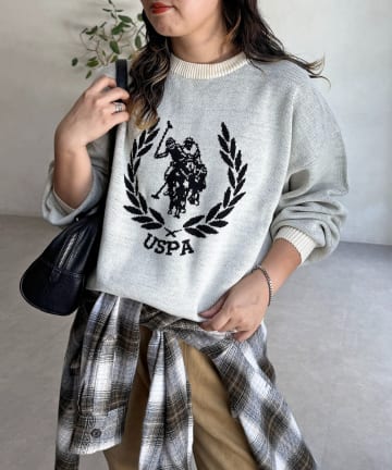 CPCM(シーピーシーエム) 【U.S. POLO ASSN.】ジャガードニットプルオーバー
