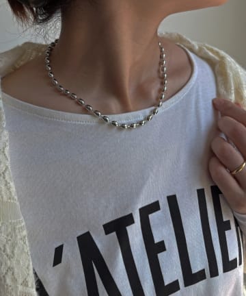 DOUDOU(ドゥドゥ) 【再追加！/インフルエンサー SAKURA企画】アレルギー対応 オーバルチェーンネックレス