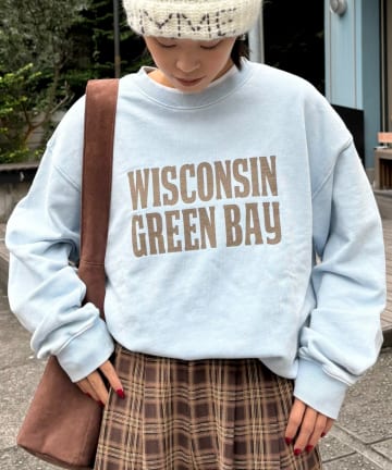 CIAOPANIC TYPY(チャオパニックティピー) 【UNISEX】NEWアシッドウォッシュ加工/裏毛ロゴスウェット