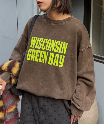 CIAOPANIC TYPY(チャオパニックティピー) 【UNISEX】NEWアシッドウォッシュ加工/裏毛ロゴスウェット