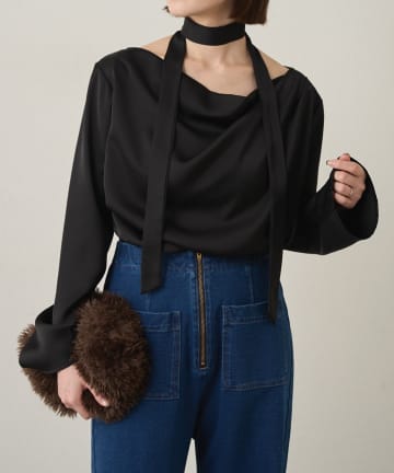 Omekashi(オメカシ) 【追加予約決定！】【mirei企画】ドレープブラウス