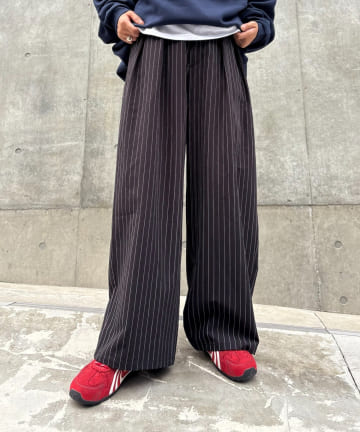 CIAOPANIC TYPY(チャオパニックティピー) 【新色追加/3サイズ展開】タックボリュームワイドスラックス