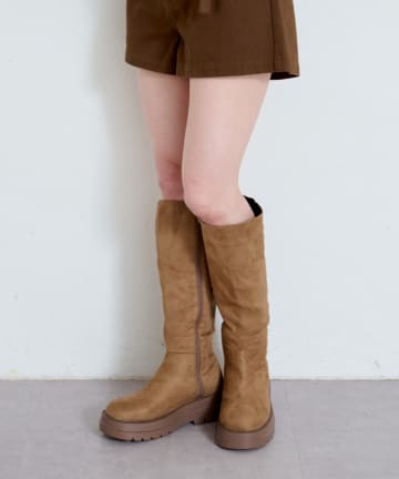 Kastane(カスタネ) スエードロングブーツ