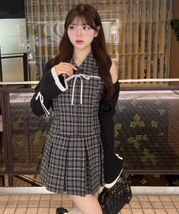 OLIVE des OLIVE(オリーブ デ オリーブ) 【完売カラー再販売】YUI企画　ノースリーブシャツミニワンピース