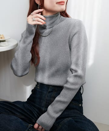 DISCOAT(ディスコート) 【WEB限定】ラメリブタートル