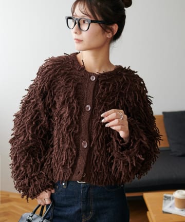 DISCOAT(ディスコート) 【着回し万能/前後2way/WEB限定】フリンジ2WAYプルオーバー