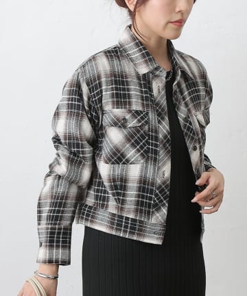 COLONY 2139(コロニー トゥーワンスリーナイン) チェックブルゾンシャツ