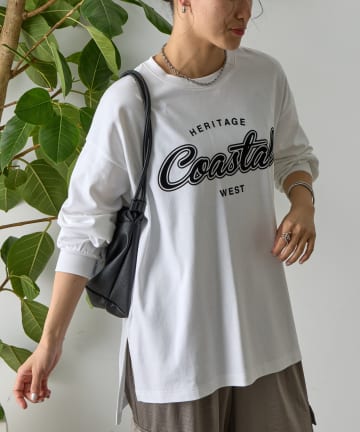 COLONY 2139(コロニー トゥーワンスリーナイン) 【AW先行予約】Coastalプリント袖リブ長袖Tシャツ