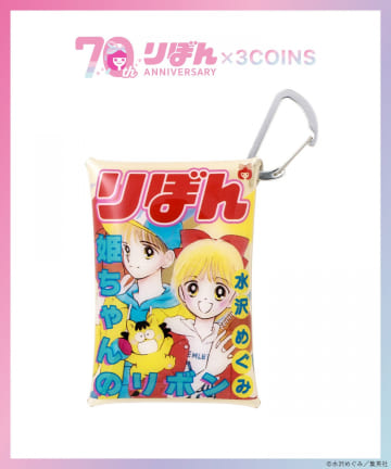 3COINS(スリーコインズ) PVCクリアポーチ／姫ちゃんのリボン（りぼん70周年）