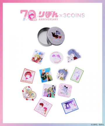3COINS(スリーコインズ) 缶入りステッカー／ときめきトゥナイト（りぼん70周年）