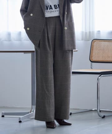 Remind me and forever(リマインドミーアンドフォーエバー) 【SET UP対応】ツータックストレートパンツ