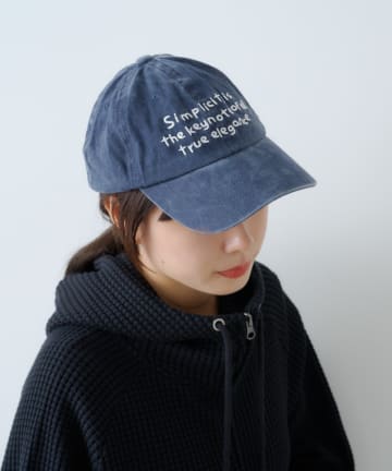 Kastane(カスタネ) 【WHIMSIC】ピグメントダイロゴキャップ