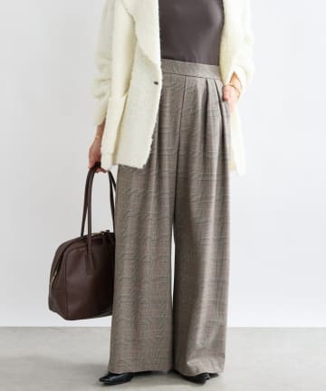 RIVE DROITE(リヴドロワ) 【最高気温10度の寒い日に！/すっきり見え】ウォームタックワイドスラックス