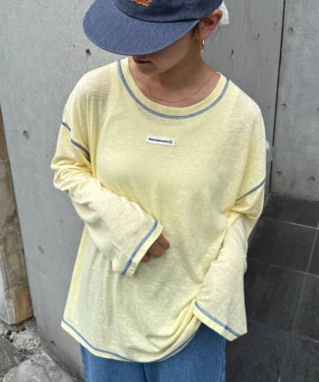 CIAOPANIC TYPY(チャオパニックティピー) 【HELLO.SANFRANCISCO/ハローサンフランシスコ】ネーム付きシアースラブロンTEE