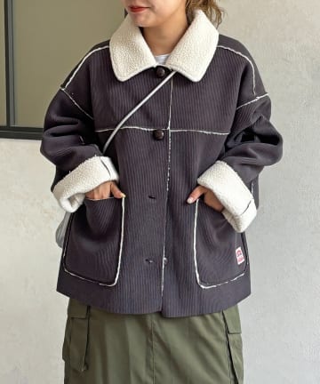 CPCM(シーピーシーエム) リバーシブルボアブルゾン