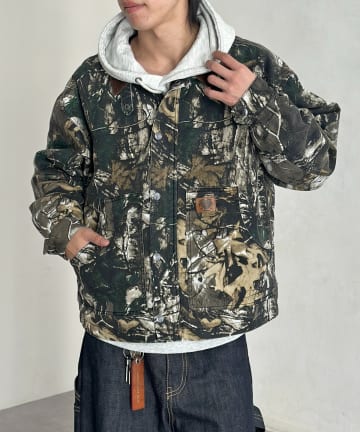 CPCM(シーピーシーエム) 襟コーデュロイワークジャケット