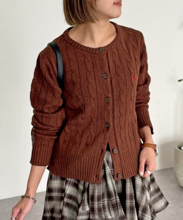 CPCM(シーピーシーエム) 【U.S. POLO ASSN.】ケーブルカーディガン