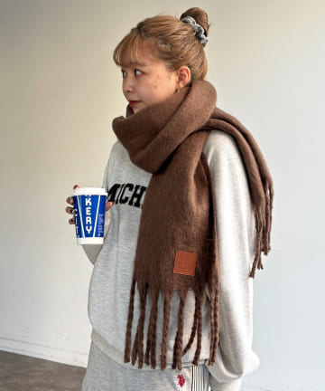 CPCM(シーピーシーエム) ふわふわバルキーマフラー