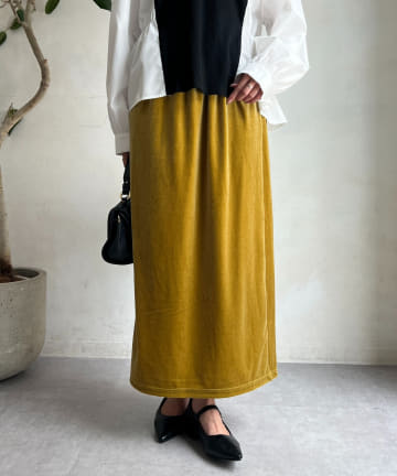 Chez toi(シェトワ) ベロアナロースカート