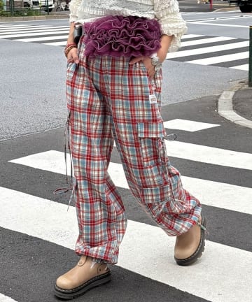 【HELLO.SANFRANCISCO/ハローサンフランシスコ】チェックカーゴパンツ