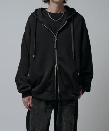 Lui's(ルイス) シルキーポンチZIPフーディ