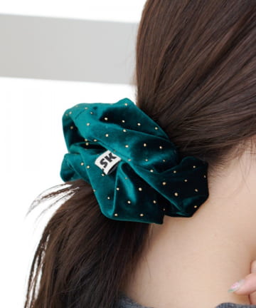 【新色追加/5色展開/fiw.】スタッズシュシュ