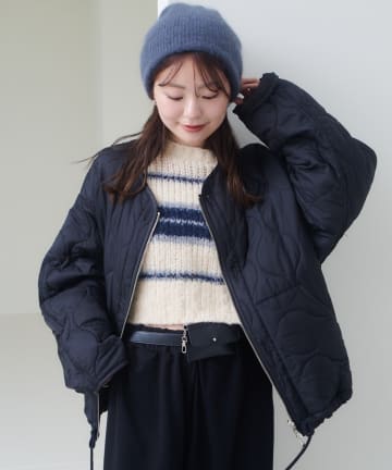 Kastane(カスタネ) 【WEB先行入荷/リバーシブル】キルティングミドルジャケット