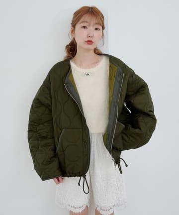 Kastane(カスタネ) 【WEB先行/リバーシブル/2025AW】キルティングミドルジャケット
