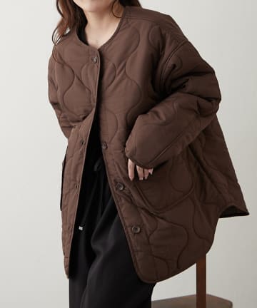 Remind me and forever(リマインドミーアンドフォーエバー) 【軽くてあったか！】キルティングブルゾン