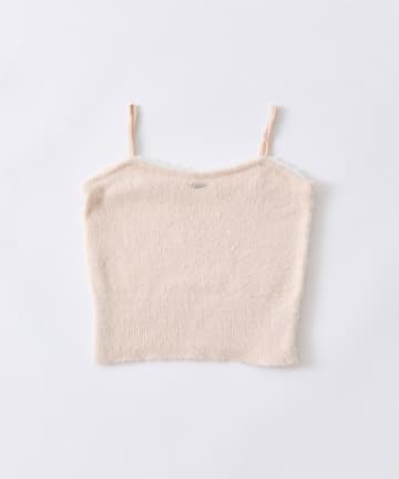 OLIVE des OLIVE(オリーブ デ オリーブ) 【アンサンブル対応】	胸レースニットキャミ