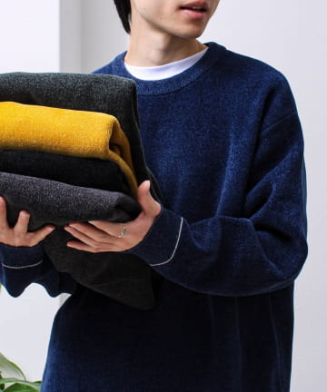 FREDY & GLOSTER(フレディ アンド グロスター) 【昨年人気アイテム再登場！チクチクしないニット】モールダブルフェイスニット