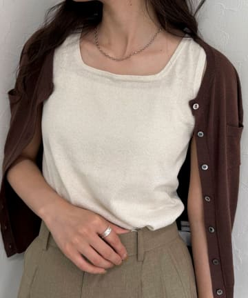 FREDY & GLOSTER(フレディ アンド グロスター) ラメニットタンクトップ