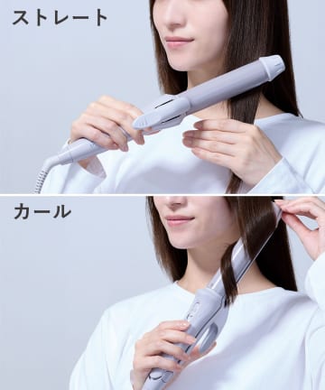 3COINS(スリーコインズ) マイナスイオン2WAYヘアアイロン／and us