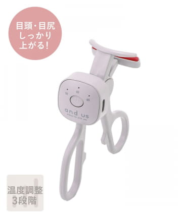 3COINS(スリーコインズ) 挟むホットアイラッシュカーラー／and us