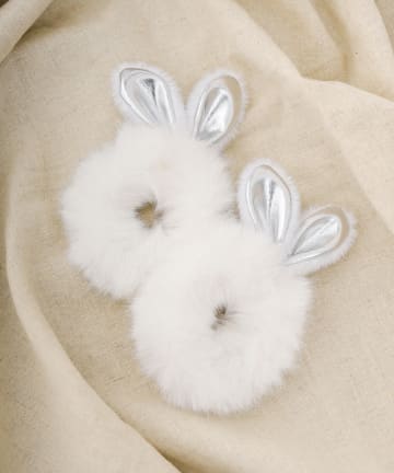 3COINS(スリーコインズ) うさぎシュシュ/お月見