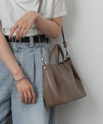 ワンタックバッグ(ショルダーポーチ付き)