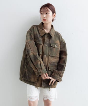 Kastane(カスタネ) 【9.6(土)12:00-9.7(日)23:59二日限定販売/再入荷なし/オーダー会限定アイテム】ミリタリーカモジャケット