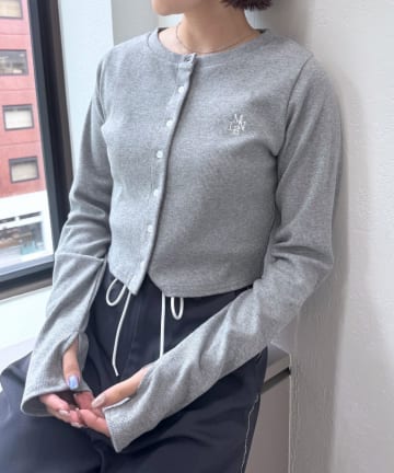 mline(エムライン) 刺繍カーディガン