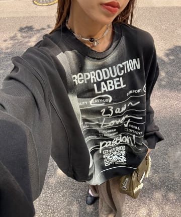 CIAOPANIC(チャオパニック) 【RePRODUCTION LABEL / リプロダクションレーベル】セットインスウェット