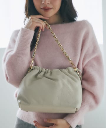 La boutique BonBon(ラブティックボンボン) 【オウレンティ】ダブルストラップ巾着バッグ
